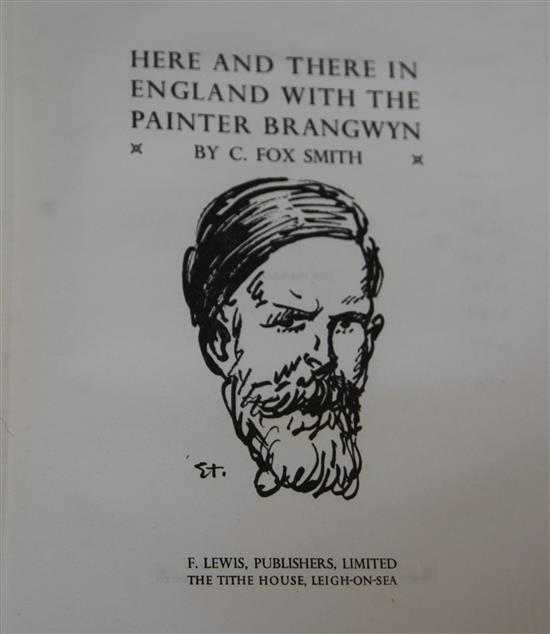 Smith, Cicely Fox - Here and There in England with the Painter Brangwyn, number 185 of 500, folio, cloth,